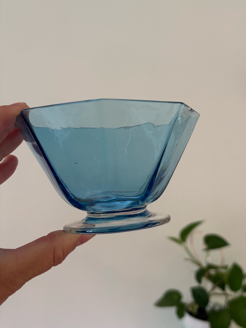 Vintage Blue Hazel Atlas Capri Decorative Bowl 🪩